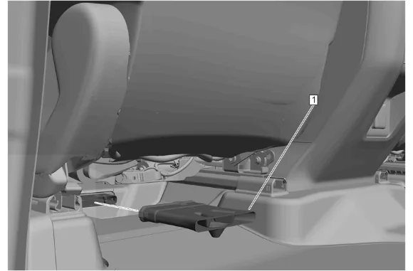 Floor Rear Air Outlet Duct Adapter Replacement - Left Side — figure 1