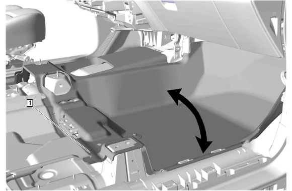 Floor Rear Air Outlet Duct Replacement - Right Side (9C1, BG9, with Front Floor Console) — figure 4