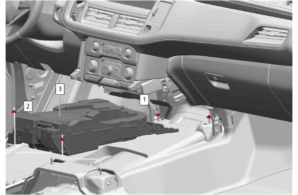 Floor Rear Air Outlet Duct Replacement - Right Side (without 9C1, BG9) — figure 3