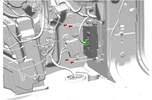 Heater and Air Conditioning Auxiliary Control Replacement (with 9C1) — figure 15