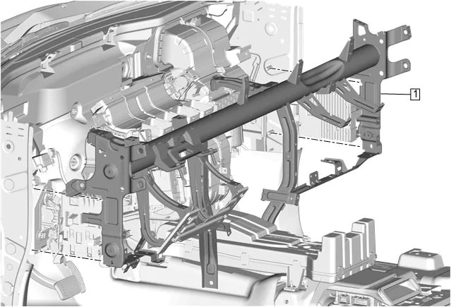 Heater and Air Conditioning Evaporator and Blower Module Removal and Installation — figure 22