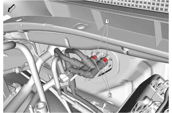 Heater and Air Conditioning Evaporator and Blower Module Removal and Installation — figure 25