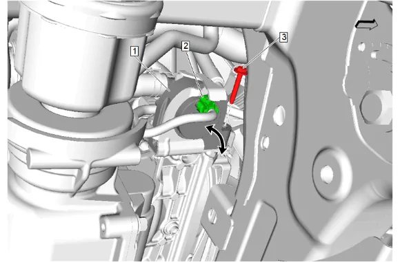 Heater Coolant Pump Replacement (LM2) — figure 1