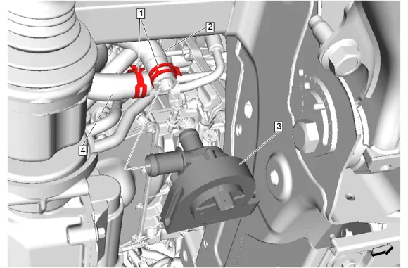 Heater Coolant Pump Replacement (LM2) — figure 2
