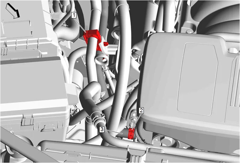 Heater Inlet Hose Replacement (L84, L87) — figure 2