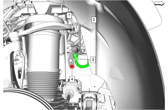 Heater Outlet Hose Replacement (LM2) — figure 2