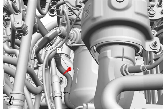Heater Outlet Hose Replacement (LM2) — figure 7