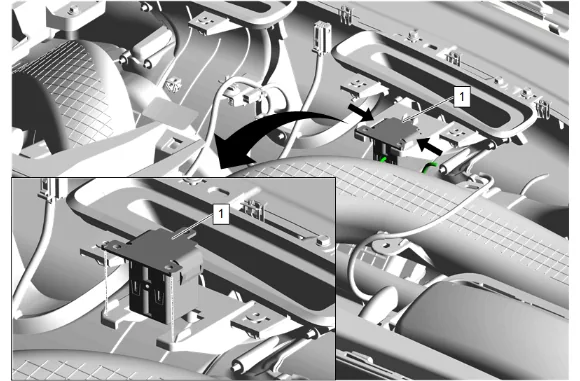 Instrument Panel Outer Air Outlet Duct Replacement - Left Side (with UV6) — figure 27