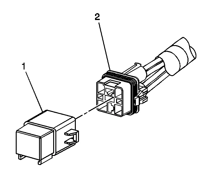 Electrical Relay Replacement (Attached to Wire Harness) — figure 1
