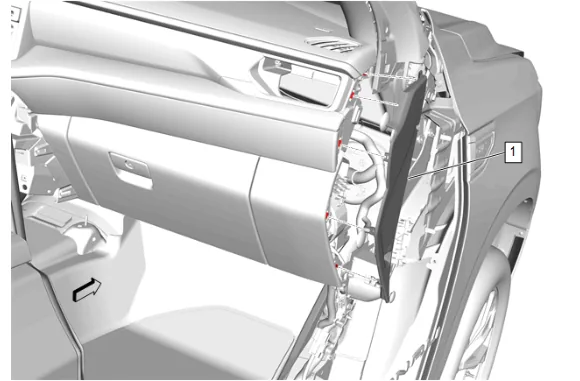 Instrument Panel Wiring Harness Junction Block Replacement — figure 1