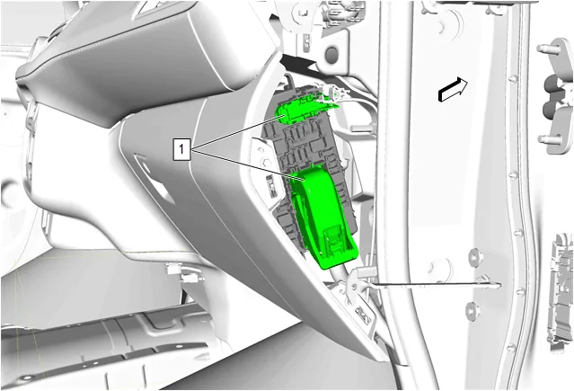 Instrument Panel Wiring Harness Junction Block Replacement — figure 2
