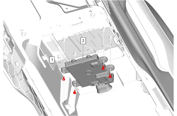 Wireless Charging System Module Replacement (DCK, D07) — figure 7