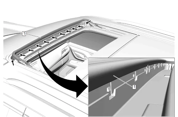 Sunroof Air Deflector Replacement — figure 2