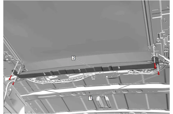 Sunroof Housing Bracket Replacement (Long Wheel Base) — figure 8
