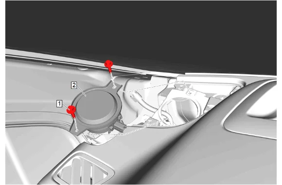 Sunroof Housing Front Drain Hose Replacement - Left Side — figure 6
