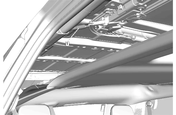 Sunroof Housing Rear Drain Hose Replacement - Right Side (Long Wheel Base) — figure 13