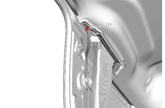 Sunroof Housing Rear Drain Hose Replacement - Right Side (Long Wheel Base) — figure 14