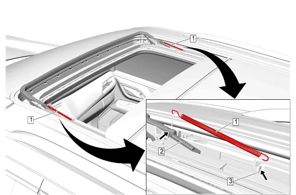 Sunroof Housing Replacement (Long Wheel Base) — figure 27