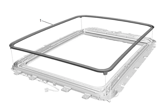 Sunroof Housing Replacement (Long Wheel Base) — figure 30