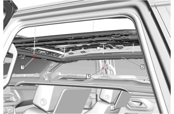 Sunroof Wiring Harness Replacement (Long Wheel Base) — figure 26