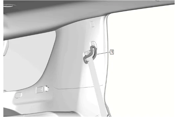 3rd Row Seat Belt Retractor Replacement - Left Side — figure 8