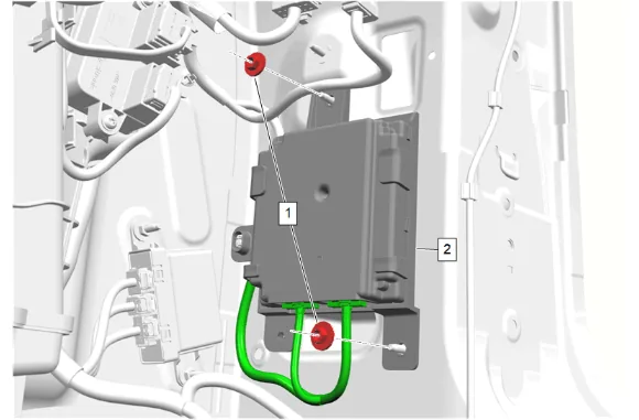 Active Safety Control Module Bracket Replacement — figure 16