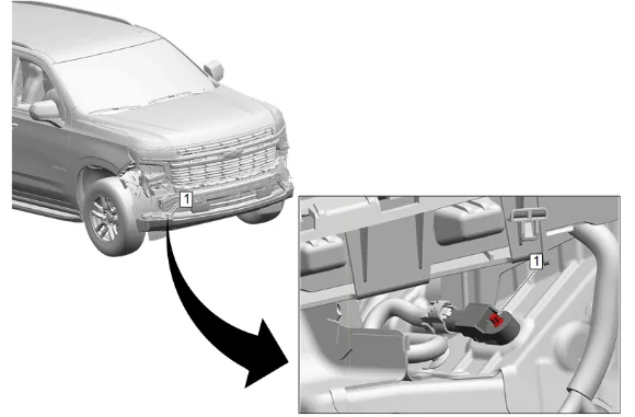 Airbag Front End Discriminating Sensor Replacement — figure 1