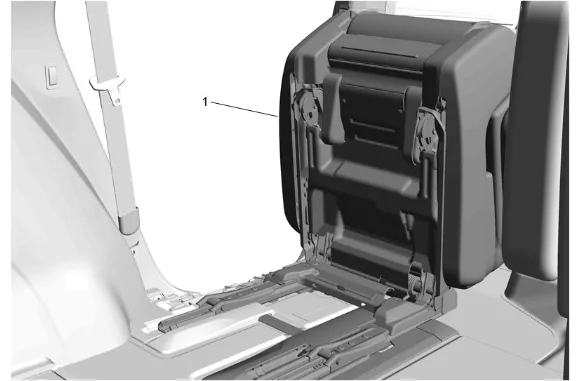 Airbag Side Impact Rear Sensor Replacement (without 9C1) — figure 1