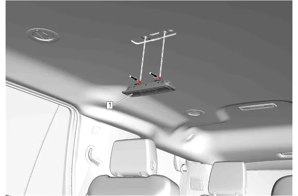 Front and Rear and 3rd Row Roof Rail Airbag Replacement - Left Side — figure 22