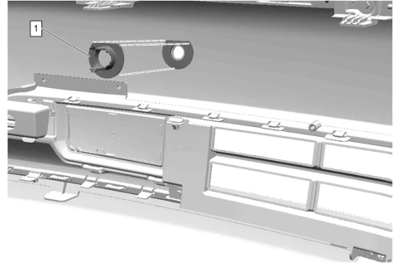 Front Parking Assist Alarm Sensor Bracket Replacement — figure 3