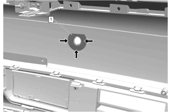 Front Parking Assist Alarm Sensor Bracket Replacement — figure 4