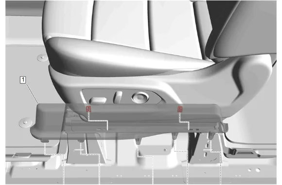 Front Seat Belt Anchor Plate Tensioner Replacement — figure 1
