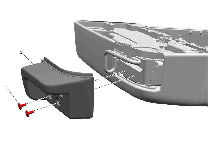 Front Seat Center Belt Retractor Replacement — figure 9