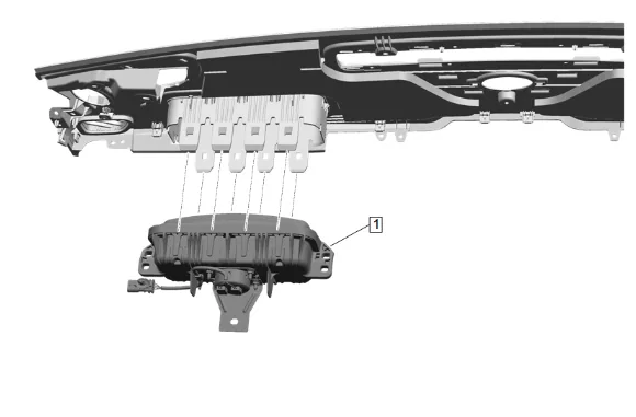Instrument Panel Airbag Replacement — figure 2