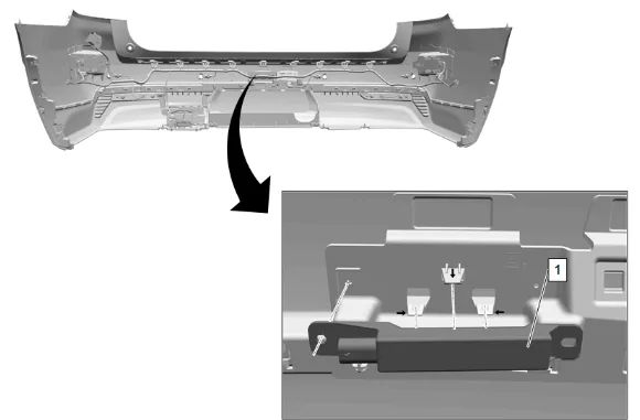 Low Frequency Rear Bumper Antenna Replacement — figure 1