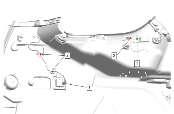 Parking Assist Control Module Replacement (with 9C1) — figure 15