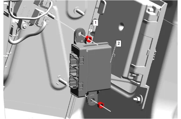Parking Assist Control Module Replacement (with 9C1) — figure 16