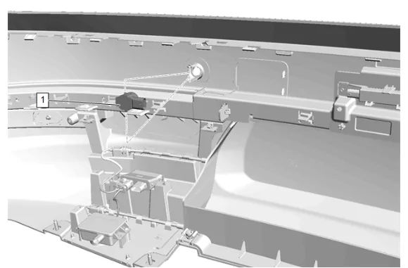 Rear Parking Assist Alarm Sensor Bracket Replacement — figure 2