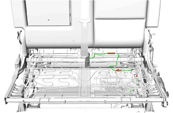 Rear Seat Belt Buckle Replacement (60 Percent with UH5) — figure 2