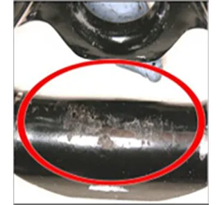 Seat Belt Retractor Does Not Function Properly or is Inoperative - Guide Contamination — figure 1