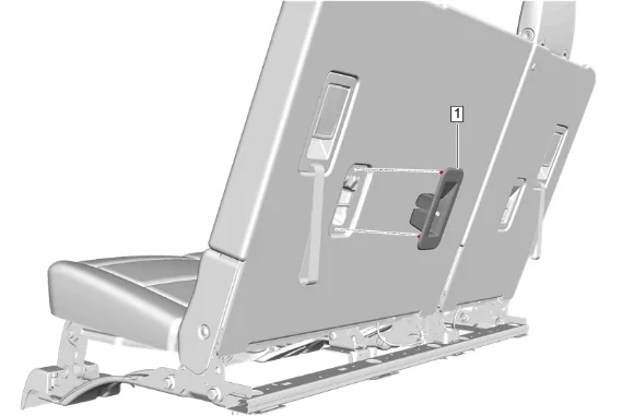 3rd Row Seat Back Cover and Pad Removal and Installation (40 Percent) — figure 2