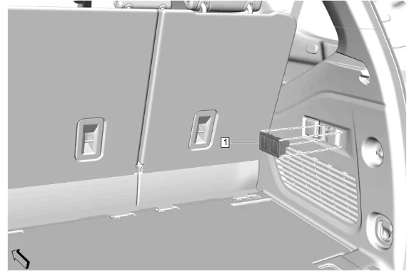 3rd Row Seat Folding Switch Replacement — figure 1