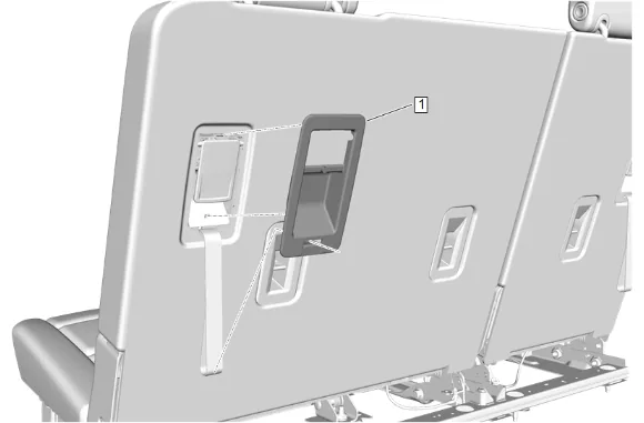 3rd Row Seat Pull Strap Replacement — figure 2