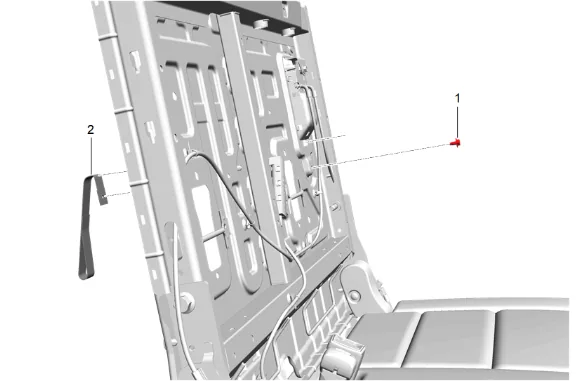 3rd Row Seat Pull Strap Replacement — figure 3