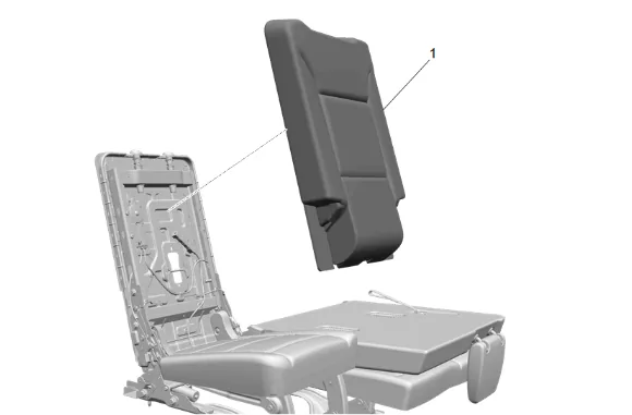 3rd Row Seat Riser Replacement (Power) — figure 2