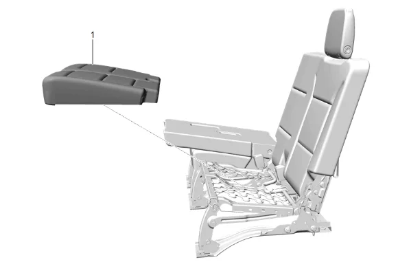 3rd Row Seat Riser Replacement (Power) — figure 3
