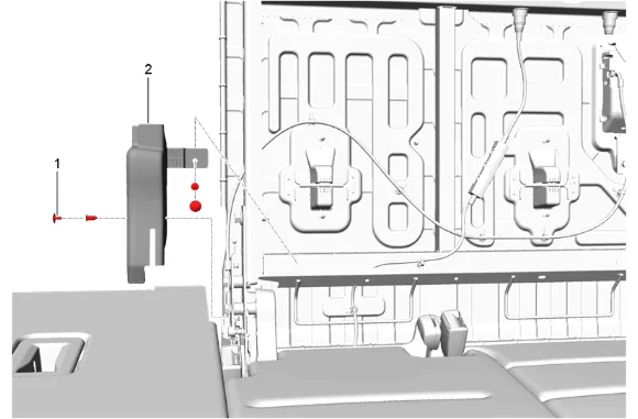 3rd Row Seat Riser Replacement (Power) — figure 10