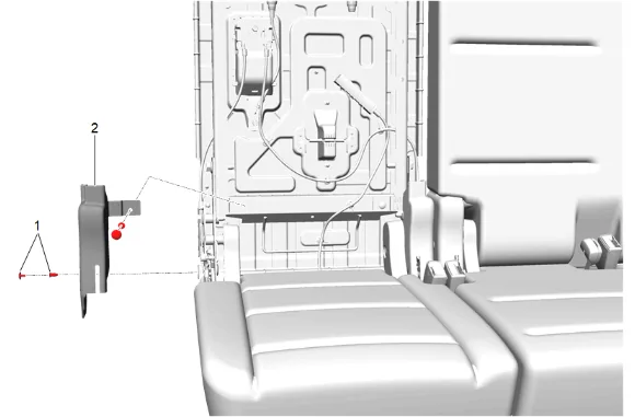 3rd Row Seat Riser Replacement (Power) — figure 11