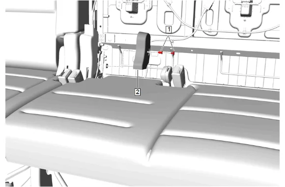 3rd Row Seat Riser Replacement (Power) — figure 14