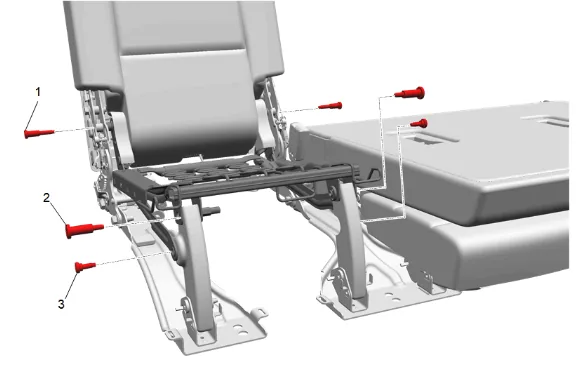 3rd Row Seat Riser Replacement (Power) — figure 23